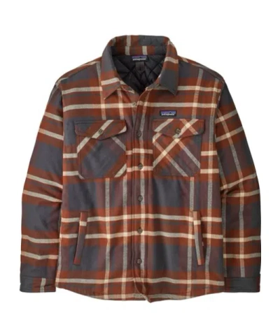 Patagonia Flannel Shirt Cotton Jacket In Brown