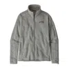 Patagonia Flattering Mid-weight Recycled Polyester Jacket In Gray