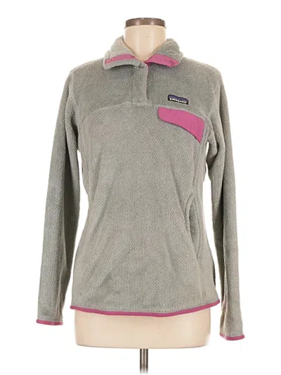 Pre-owned Patagonia Fleece Jacket In Gray