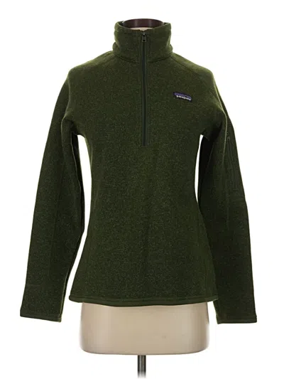 Pre-owned Patagonia Fleece Jacket In Green