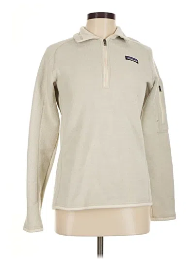 Pre-owned Patagonia Fleece Jacket In Ivory