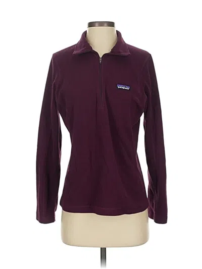 Pre-owned Patagonia Fleece Jacket In Purple
