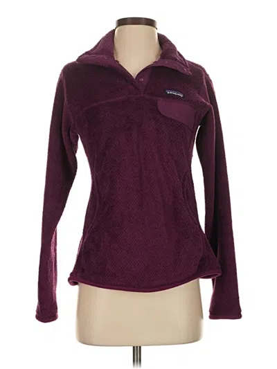 Pre-owned Patagonia Fleece Jacket In Purple
