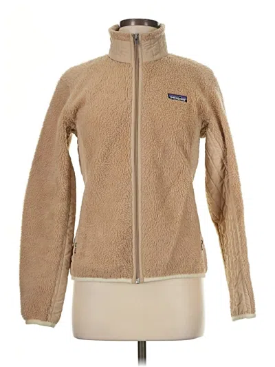 Pre-owned Patagonia Fleece Jacket In Tan