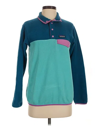 Pre-owned Patagonia Fleece Jacket In Teal