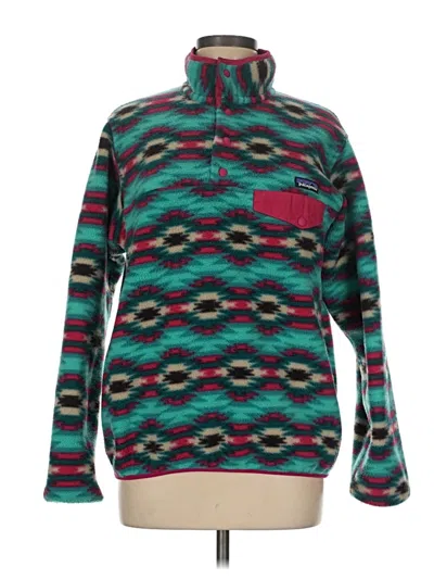 Pre-owned Patagonia Fleece Jacket In Teal