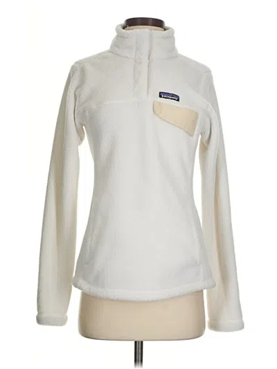 Pre-owned Patagonia Fleece Jacket In White