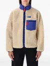 Patagonia Modern Jacket With Contrast Trim And Pockets In Neutral