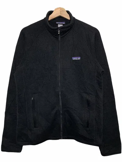 Pre-owned Patagonia Fleece Outerwear Zipper Jacket In Black