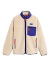 Patagonia Fleece-texture Zip-up Jacket In Neutral