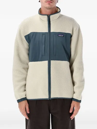 Patagonia Fleece-texture Panelled Jacket In Multi