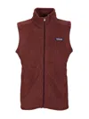 Patagonia Full-zip Vest Jackets Bordeaux In Brown