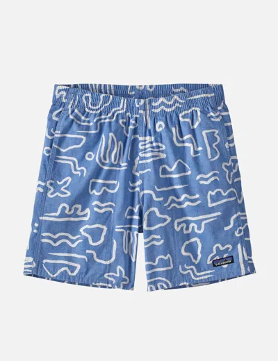 Patagonia Funhoggers Channel Islands Shorts In Blue