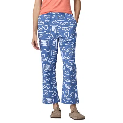 Patagonia Funhoggers Pants In Channel Islands: Vessel Blue