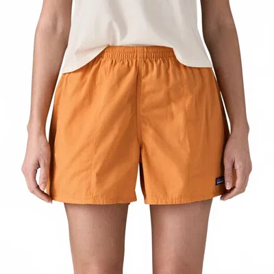 Patagonia Logo-patch Baggies Shorts In Orange