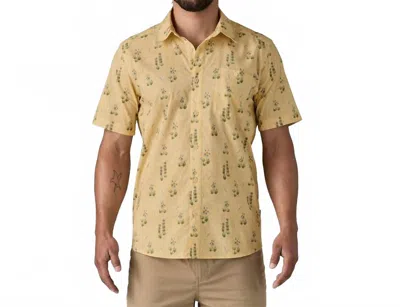 Patagonia Go-to Shirt In Lupine Trail Beeswax Tan In Multi