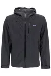 Patagonia Minimalist Grey Jacket With Adjustable Cuffs And Hood In Gray