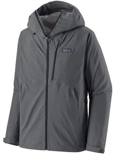 Patagonia Granite Crest Hooded Zipped Jacket In Gray
