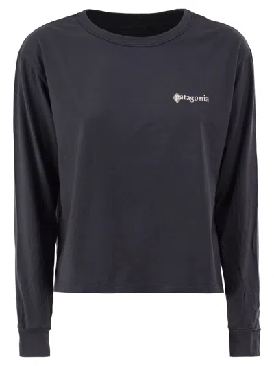 Patagonia Graphic Organic Cotton Long-sleeved T-shirt In Multi
