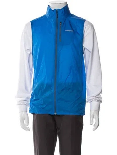 Pre-owned Patagonia Graphic Print Vest In Blue