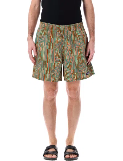 Patagonia Green Funhoggers 6 Inch Shorts