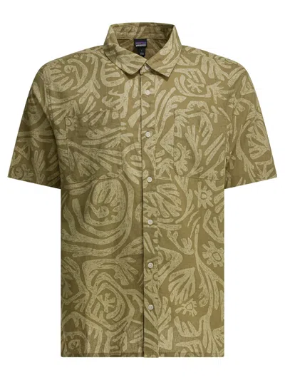 Patagonia Green Hemp Organic Cotton Shirt In Brown