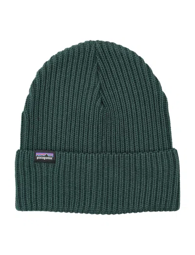 PATAGONIA GREEN TEXTURED BEANIE HAT