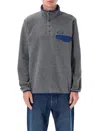 Patagonia Grey High Neck Logo Sweatshirt In Gray