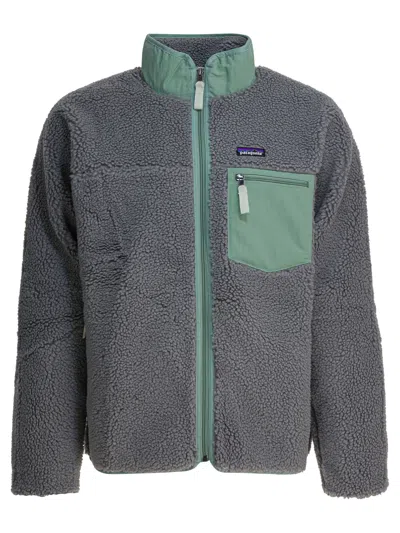 Patagonia Retro Fleece Zip Sweatshirt Pocket In Multi