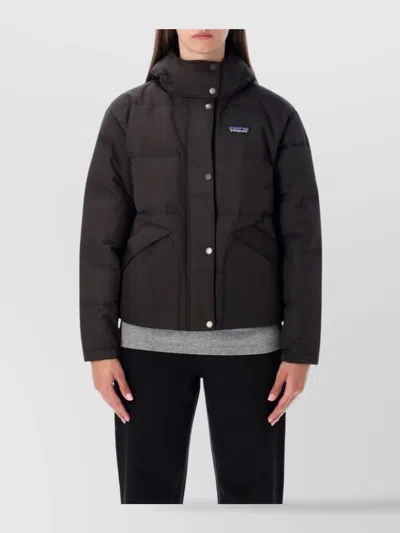 PATAGONIA HIGH COLLAR QUILTED HOODED JACKET