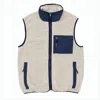 Patagonia High-collar Sleeveless Vest With Zippered Pockets In Neutral