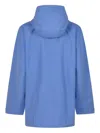 Patagonia Hooded Button-fastening Jacket In Blue
