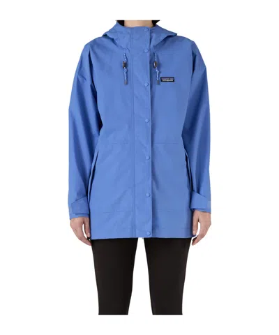 Patagonia Hooded Casual Jacket In Blue