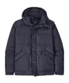 Patagonia Hooded Down Jacket In Blue