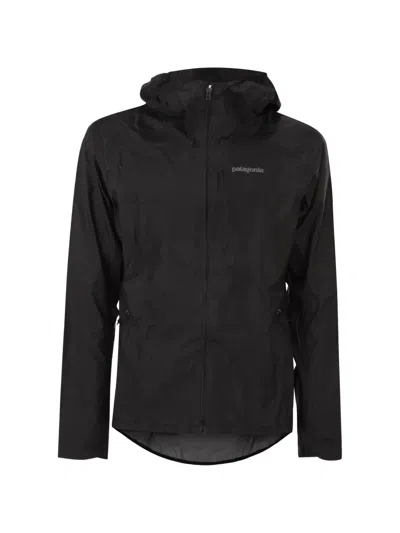 Patagonia Hooded Trail Craft Bike Jacket In Black