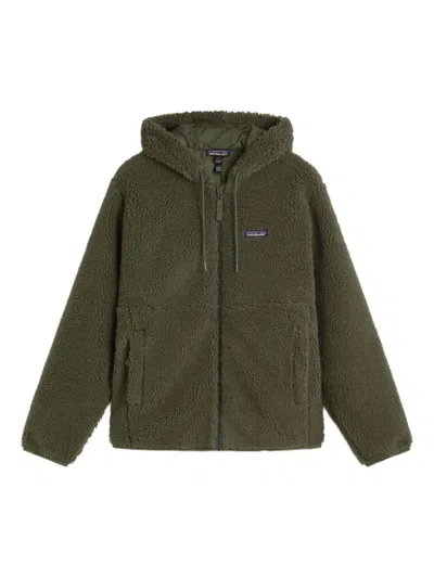 Patagonia Hooded Zip Hoodie In Green