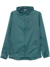 Patagonia Adjustable Hood Nylon Jacket In Blue