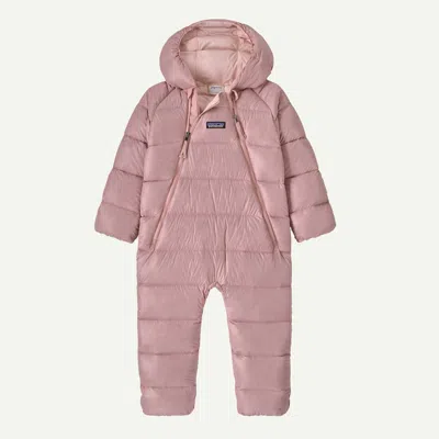 Patagonia Kids' Infant Hi-loft Down Sweater™ Bunting In Fuzzy Mauve In Pink