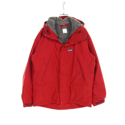 Patagonia Inferno Jacket Mountain Parka Hooded In Red