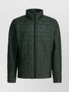 Patagonia Insulated Jacket With High Collar And Pockets In Green