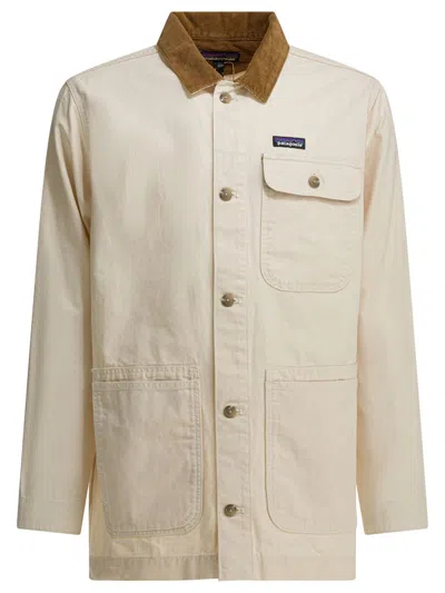Patagonia Corduroy-collar Jacket In Nude