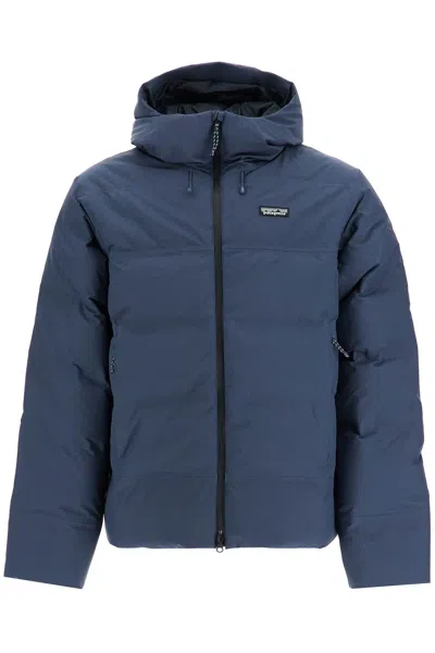 Patagonia 'jackson Glacier Hooded Down Jacket In Blue