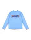 Patagonia Graphic-print Long-sleeve T-shirt In Azzurro