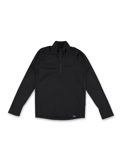 Patagonia Kid - Half Zip T-shirt In Black