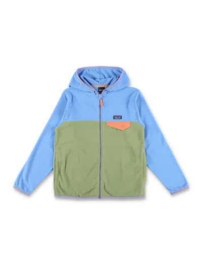 Patagonia Kid - Micro D Snap-t® Fleece Jacket In Green/azzurro