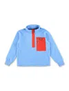 Patagonia Microdini Quarter-zip Fleece Pullover In Azzurro