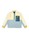 Patagonia Kid Microdini 1/2-zip Fleece Pullover In Yellow