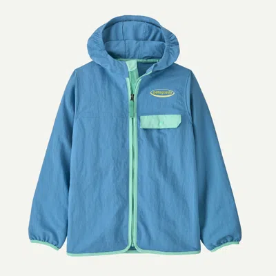 Patagonia Kids' Baggies™ Windbreaker Jacket In Shore Blue
