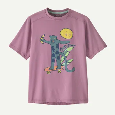 Patagonia Kids' Capilene® Silkweight T-shirt In Light Violet