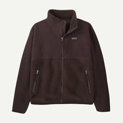Patagonia Kids' Cozy Fluff Fleece Jacket In Den Brown